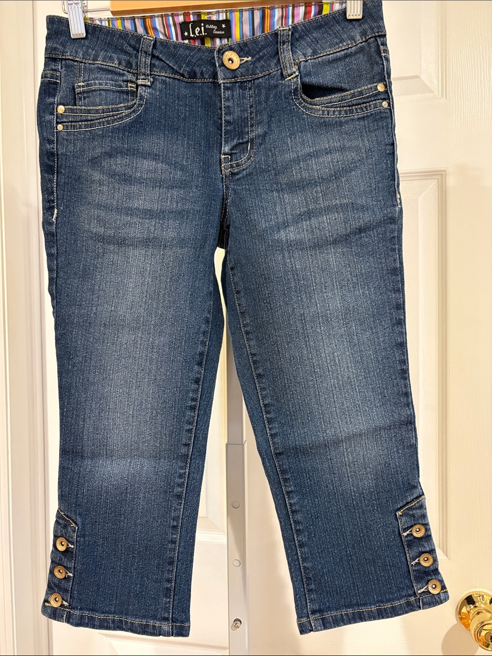 LEI Ashley Lowrise denim Capri Jeans size 5